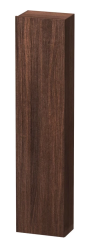 Пенал Duravit DuraStyle, 40x24x180 см, подвесной, (правый), с дверцей, с полкой, со стеклянными полками, цвет: каштан темный/белый матовый, в ванную комнату