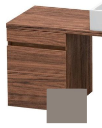 Тумба/шкафчик для консоли/столешницы Duravit DuraStyle под раковину 40х54,8х51,2 см, подвесная, ДСП, цвет: орех темный/базальт, 1 выдвижной ящик, прямоугольная