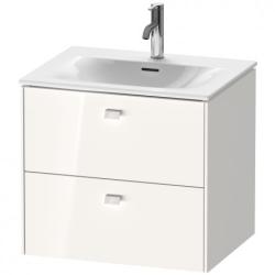 Тумба под раковину Duravit Brioso, 62х47,9х55,5 см, подвесная, 2 выдвижных ящика, ДСП, цвет: белый глянец, шкафчик навесной, механизм доводчика, прямоугольная, правая/левая, в ванную комнату Тумба под раковину Duravit Brioso, 62х47,9х55,5 см, подвесная, 2 выдвижных ящика, ДСП, цвет: белый глянец, шкафчик навесной, механизм доводчика, прямоугольная, правая/левая, в ванную комнату