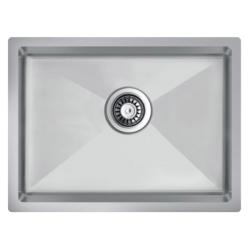 Мойка 505х550 см TopZero серия TNL/Color X, врезной прямой, вровень со столешницей, из нержавеющей стали, полированная, прямоугольная, отверстие под смеситель, слив-перелив, для кухни