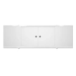 Панель MELODIA под ванну "Rumba", 159х54 см, ПВХ/алюминий, белая, (экран для ванны Rumba) прямоугольная, фронтальная панель, универсальная, левая/правая, левосторонняя/правосторонняя, для ванны