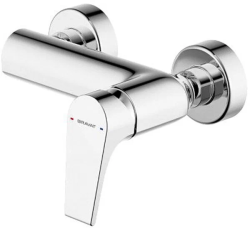 Смеситель для душа Bravat Vega, настенный, однорычажный, без излива, керамический, латунь, цвет хром, без душевого гарнитура