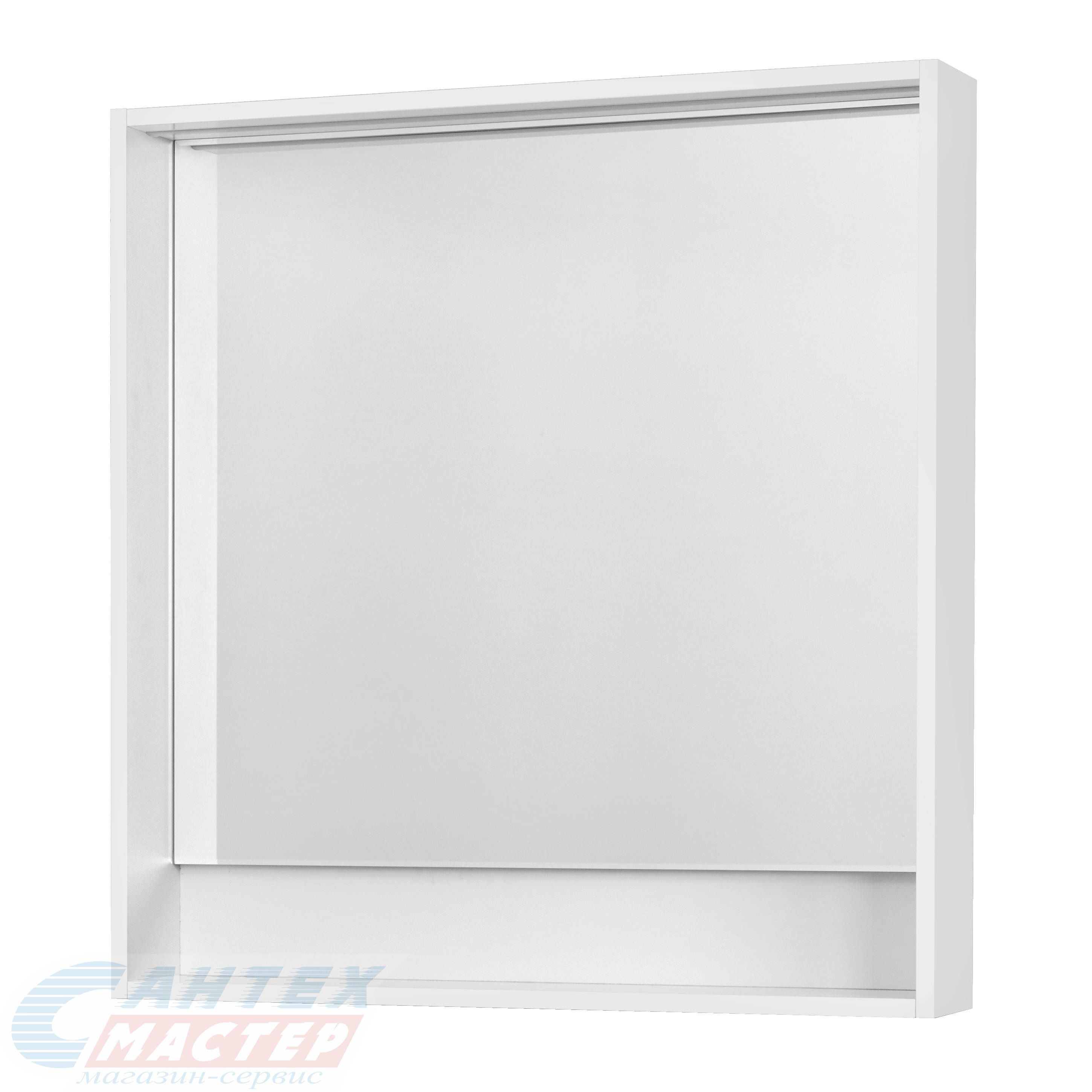 Зеркало Акватон Капри 80 белый глянец с подсветкой для ванны 1A230402KP010