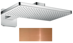Верхний душ AXOR ShowerSolutions 460/300 3jet, с потолочным подсоединением, потолочный монтаж, прямоугольный, с 3 режимами, размер 46,6х30 см, металлический, цвет: полированная медь, для душа/ванной