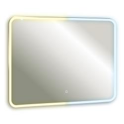 Зеркало Abber See 100х80 см, с LED/ЛЕД-подсветкой, прямоугольное, сенсорный выключатель, диммер, для ванны, навесное/подвесное/настенное