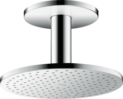 Верхний душ AXOR ShowerSolutions 250 1jet, с потолочным подсоединением, потолочный монтаж, круглый, с 1 режимом, размер 25 см, металлический, цвет: хром, для душа/ванной Верхний душ AXOR ShowerSolutions 250 1jet, с потолочным подсоединением, потолочный монтаж, круглый, с 1 режимом, размер 25 см, металлический, цвет: хром, для душа/ванной