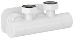 Вентиль 2х3/4" Сунержа угловой скрытый-скрытый EU50, цвет белый