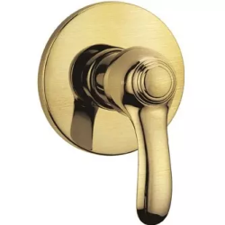 Смеситель для душа Cezares Lira, встраиваемый, однорычажный, без излива, керамический, латунь, внутренний (скрытый монтаж), цвет бронза