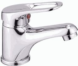 Смеситель для раковины/умывальника LEDEME L1037 однорычажный, неповоротный, фиксированный, короткий излив длина 84 мм высота 61 мм латунь, цвет хром 