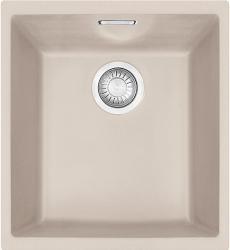 Мойка кухонная Franke SIRIUS SID 110-34, 36,5х44 см, врезная, тектонит (Tectonite®), прямоугольная, цвет сахара, без отверстия под смеситель, без крыла, слив-перелив, врезная в столещницу, для кухни