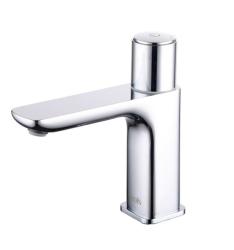 Смеситель для раковины/умывальника IDDIS Slide, управление Push Control, неповоротный, керамический картридж, длина излива 172 мм, латунь, цвет хром