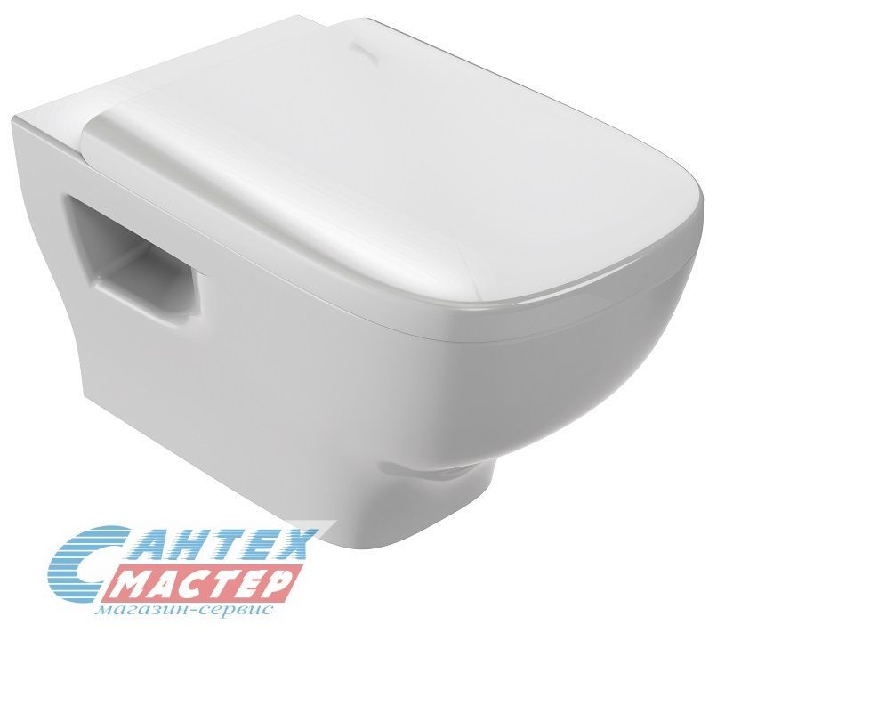 Унитаз подвесной Jacob Delafon Struktura, БЕЛЫЙ, прямоугольный, горизонтальный (прямой, в стену) выпуск, безободковый, без сиденья, АНТИВСПЛЕСК, тип керамический