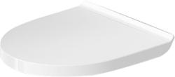 Cиденье для унитаза DURAVIT DuraStyle Basic 36,9x43,3х4,2 см, дюропласт, цвет: белый, петли нержавеющая сталь, с крышкой, съемное, без микролифта, овальное