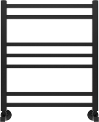 Полотенцесушитель Aquatek Альтаир водяной П7 500х600 мм черный муар, нержавеющая сталь, лесенка, подключение нижнее