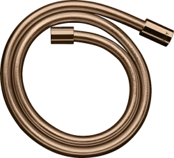 Шланг для душа Axor 125 см, 1/2” и 1/2”  для душа/лейки/ванны, с металлическим эффектом, без лейки, внутренняя резьба, пластиковый, цвет полированное красное золото, душевой, для душа/ванной Шланг для душа Axor 125 см, 1/2” и 1/2”  для душа/лейки/ванны, с металлическим эффектом, без лейки, внутренняя резьба, пластиковый, цвет полированное красное золото, душевой, для душа/ванной