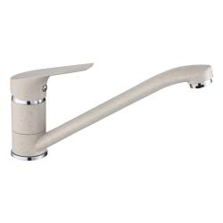 Смеситель для кухни/мойки VIEIR, однорычажный, поворотный, керамический, длина излива 208 мм, латунь, цвет бежевый