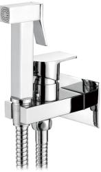 Смеситель с гигиеническим душем Accoona, встраиваемый, однорычажный, керамический, без излива, с гибким шлангом/лейкой, латунь, цвет хром
