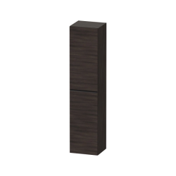 Пенал Duravit D-Neo, 40x36x176 см, подвесной, (правый), с распашной дверцей/одностворчатый, с 5 стеклянными полками, цвет: каштан темный, в ванную комнату