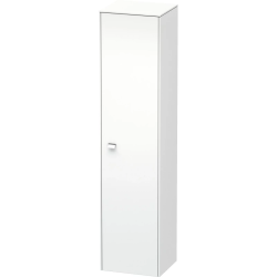 Пенал Duravit Brioso R, 42x36x177 см, подвесной, (правый), с дверцей, с полкой, со стеклянными полками, цвет: белый матовый/хром, в ванную комнату