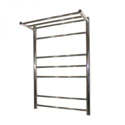 Полотенцесушитель MELODIA Shelf Eco 50*80 П6, нержавеющая сталь, водяной, цвет хром, нижнее подключение MTRSO5080