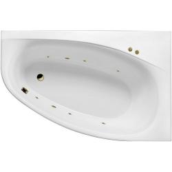 Ванна Excellent Kameleon SOFT, 170х110 см, акриловая, цвет- белый/бронза, (с гидромассажем), с каркасом, асимметричная, правосторонняя, правая, приставная/встраиваемая
