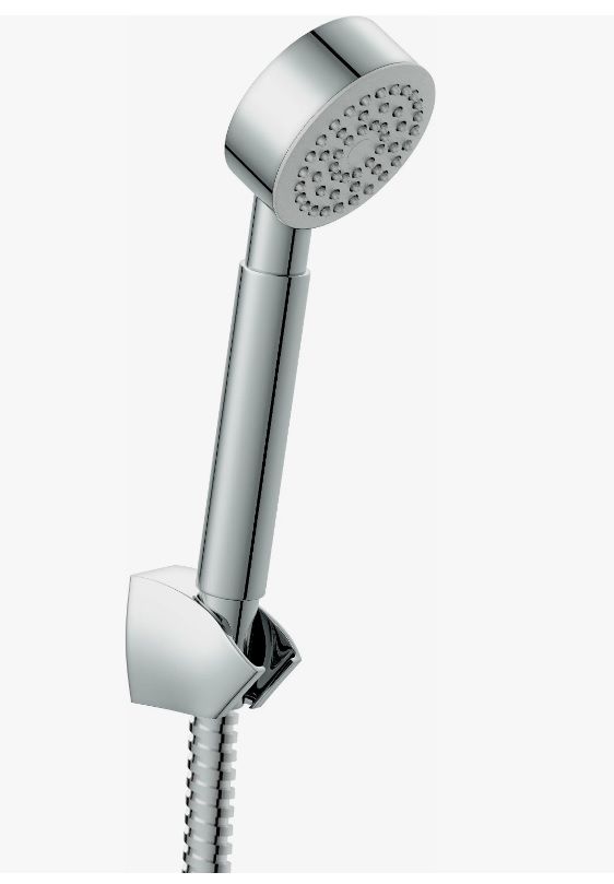 Душевой гарнитур Cersanit CARI, высота 113 см, цвет хром, комплект: смеситель/лейка/шланг, без излива