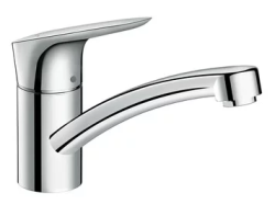 Смеситель для кухни/мойки Hansgrohe Logis M31, 120 1jet, для водонагревателей открытого типа, однорычажный, керамический, с поворотным изливом, длина 20,2 см, латунь, цвет хром