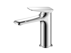 Смеситель для раковины/умывальника Olives Tarone 38100TN однорычажный, неповоротный, керамический, длина излива 119 мм, латунь, цвет хром