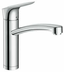 Смеситель для кухни/мойки Hansgrohe Logis M31, 160 1jet, для установки перед окном, однорычажный, керамический, с поворотным изливом, длина 22 см, латунь, цвет хром