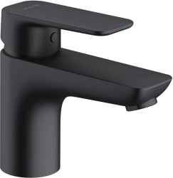 Смеситель для раковины/умывальника KLUDI PURE&STYLE однорычажный, неповоротный, длина излива 110 мм, латунь, цвет черный матовый