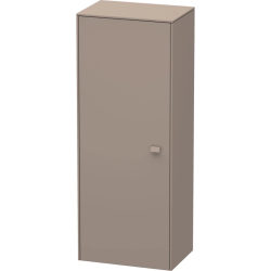 Пенал Duravit Brioso L, 52x36x133 см, подвесной, (левый), с дверцей, с полкой, со стеклянными полками, цвет: базальт, в ванную комнату