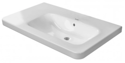 Раковина DURAVIT DuraStyle WonderGliss 80х48х17 см, подвесная, прямоугольная, санфарфор, с крылом, чаша справа, цвет белый, без отверстия под смеситель, антигрязевое покрытие, слив/перелив, правая