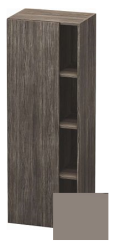 Пенал Duravit DuraStyle, 50x36x140 см, подвесной, (левый), с дверцей, с закрытыми/открытыми полками, цвет: сосна терра/базальт, в ванную комнату