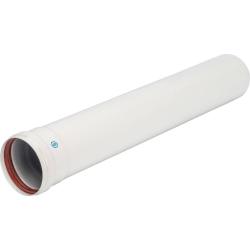 Труба утепленная STOUT Ø80/100 500 мм п/м для газового котла, элемент коаксиального дымохода (Стоут)