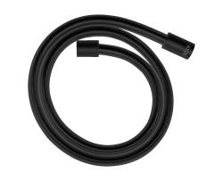 Шланг для душа Axor 125 см, 1/2” и 1/2”  для душа/лейки/ванны, в металлической оплетке, без лейки, внутренняя резьба, металлический, цвет шлифованный черный хром, душевой, для душа/ванной