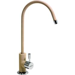 Кран для чистой воды Longran, однорычажный, неповоротный, керамический картридж, высокий, длина излива 155 мм, латунь, цвет саббиа Кран для чистой воды Longran, однорычажный, неповоротный, керамический картридж, высокий, длина излива 155 мм, латунь, цвет саббиа