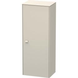 Пенал Duravit Brioso R, 27х19,6х91,1 см, подвесной/напольный, (правый), с дверцей/одностворчатый, с полкой, со стеклянными полками, цвет: серо-коричневый, в ванную комнату