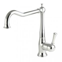 Смеситель для кухни/мойки Migliore Dallas однорычажный, керамический, с поворотным изливом, длина излива 245 мм, латунь, цвет хром