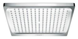 Верхний душ Hansgrohe Crometta E 240 1jet LowPressure, потолочного/настенного монтажа, квадратный, с 1 режимом, размер 24х24 см, пластиковый, цвет хром, для душа/ванной