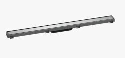 Решетка Hansgrohe RainDrain Match 90, с регулировкой по высоте для душевого трапа 85,5х8,1 см, цвет хром, для душа в пол, нержавеющая сталь, прямоугольная