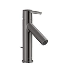 Смеситель для раковины Axor Starck 100, однорычажный, фиксированный излив, длина излива 10,3 см, керамический, латунь, цвет полированный черный хром, с донным клапаном