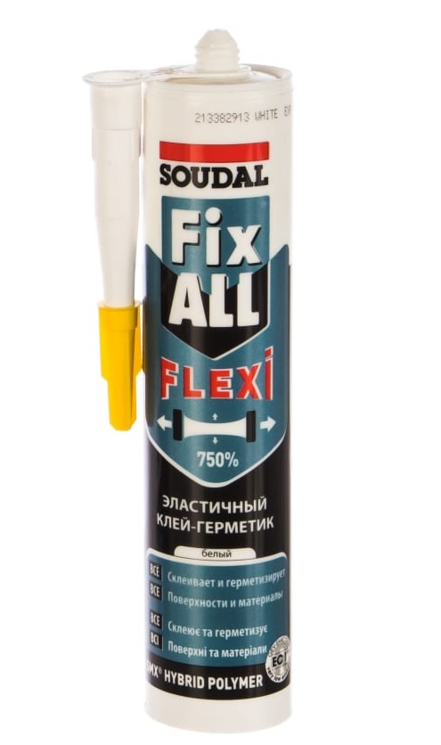 Гибридный клей герметик soudal. Soudal Fix all Classic. Фикс Алл клей герметик. Клей-герметик Soudal эластичный Fix all. Flexi 290 мл. Белый 1 шт.. Гибридный герметик для мрамора.