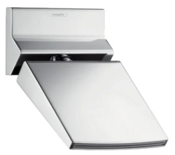 Верхний душ Hansgrohe Raindance Rainfall 150 1jet, настенный монтаж, прямоугольный, с 1 режимом: Rainflow Waterfall, размер 15,3 см, латунь, цвет хром