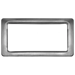 Декоративная рамка ALVEUS для перелива ANTHRACITE, 5х2 см, прямоугольная, нержавеющая сталь, цвет антрацит