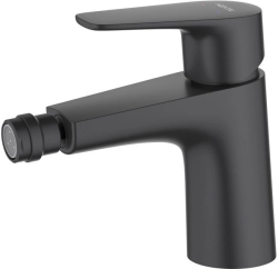 Смеситель для биде Aquatek Бетта однорычажный, керамический картридж, поворотный излив, длина 133 мм, латунь, цвет матовый черный, без шланга/лейки