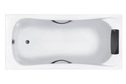 Ванна Roca BeCool 170х80 см акриловая, белая, прямоугольная с отверстиями под ручки (без гидромассажа, рамы, сифона, фронтальной панели) антискользящее покрытие ZRU9302852