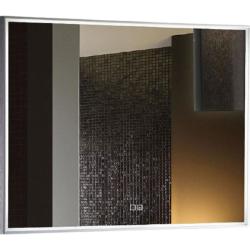 Зеркало Azario Сантана, 80х60 см, с LED/ЛЕД-подсветкой, с диммером, с подогревом, прямоугольное, выключатель сенсорный, для ванны, навесное/подвесное/настенное