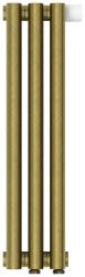 Радиатор отопления Сунержа Эстет-1 EU50 правый 500х135 3 секции, цвет состаренная бронза, нижнее правое подключение, нержавеющая сталь, трубчатый
