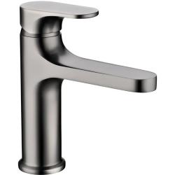 Смеситель для раковины/умывальника Boheme Spectre, однорычажный, неповоротный, керамический картридж, длина излива 127 мм, латунь, цвет оружейная сталь матовая