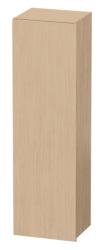 Пенал Duravit DuraStyle, 40x36x140 см, подвесной, (левый), с дверцей, с полкой, со стеклянными полками, цвет: натуральный дуб/базальт, в ванную комнату